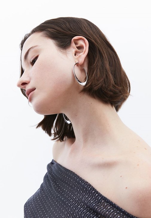 Gümüş Halka Küpe