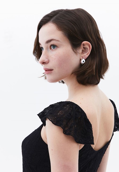 Gümüş Halka Küpe