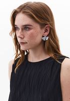 Bayan Gümüş Yaprak Figürlü Küpe