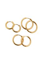 Bayan Altın Çoklu Küpe Seti