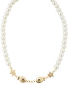 Bayan Altın Detaylı İnci Kolye