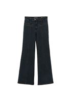 Flare Denim Pantolon	ve Bluz Kombini