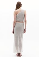 Bayan Krem Orta Bel Ajurlu Etek