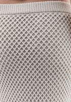 Bayan Krem Orta Bel Ajurlu Etek