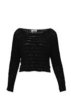 Bayan Siyah Bot Yaka Ajurlu Kazak