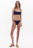 Bayan Mavi Aksesuar Detaylı Bikini Altı
