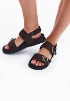 Bayan Bordo Toka Detaylı Sandalet