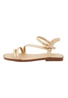 Women Gold Buckle Detail Sandals