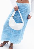 Bayan Beyaz Halka Detaylı Askılı Çanta