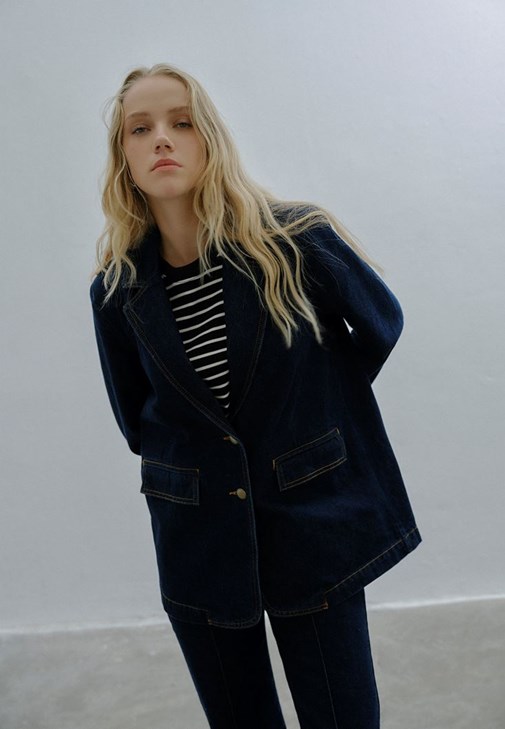 Mavi Oversize Blazer Denim Ceket