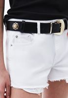 Bayan Siyah Toka Detaylı Kemer