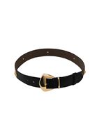 Bayan Siyah Toka Detaylı Kemer