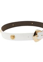 Bayan Beyaz Toka Detaylı Kemer