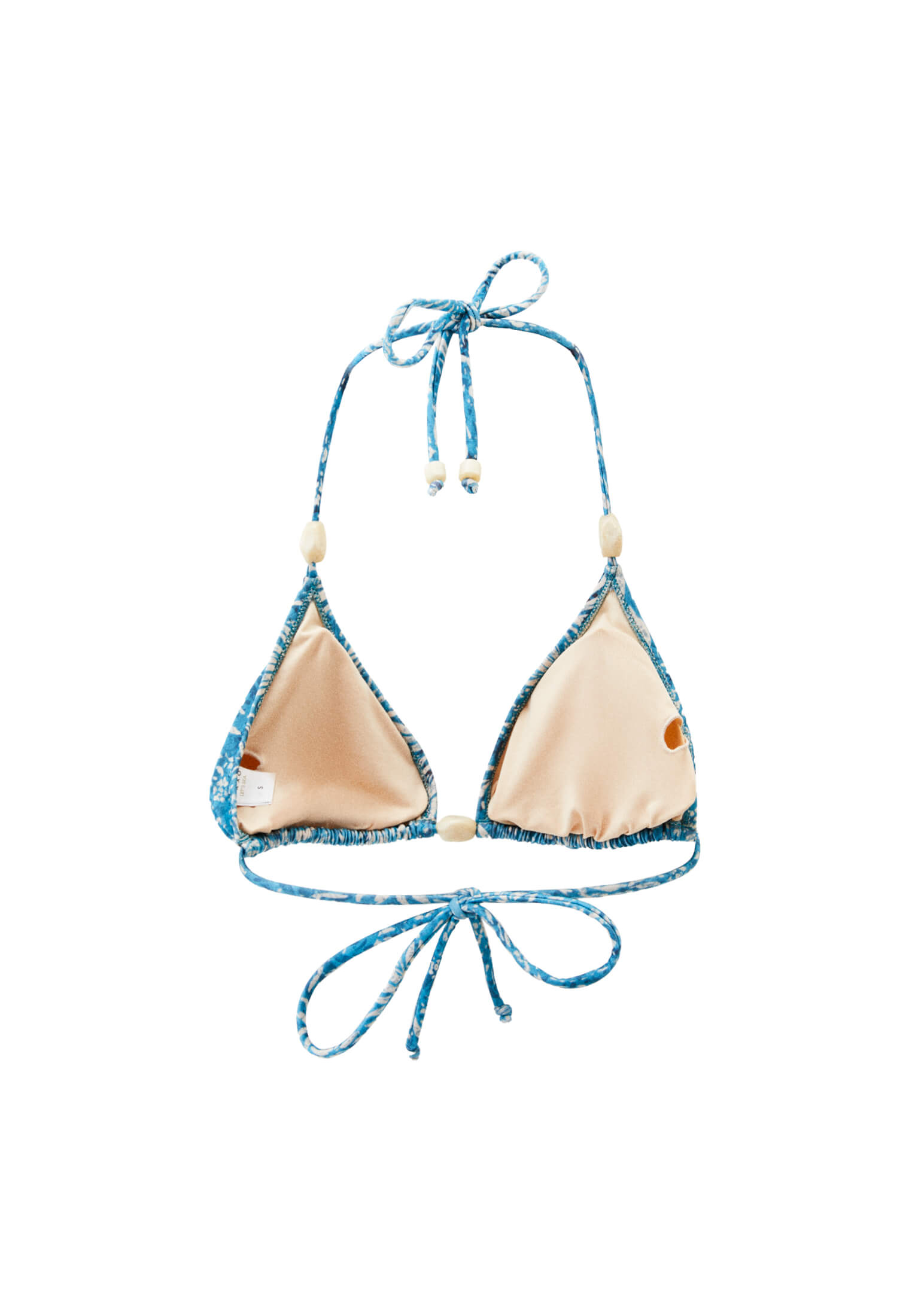 Çok Renkli Desenli Bikini Üstü