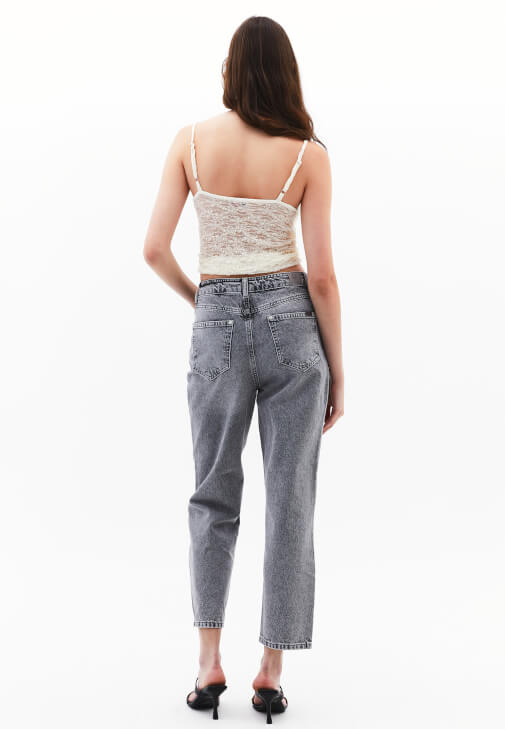 Mom-Fit Pantolon ve Ceket Kombini