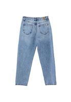 Bayan Mavi Ultra Yüksek Bel Mom-Fit Pantolon