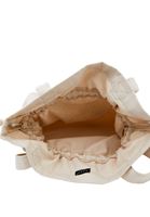 Bayan Krem Büzgülü Kol Çantası