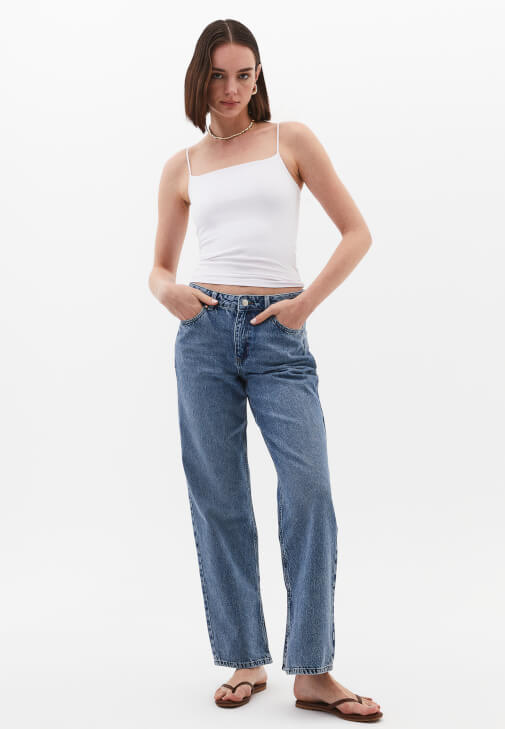  Orta Bel Straight-Fit Pantolon