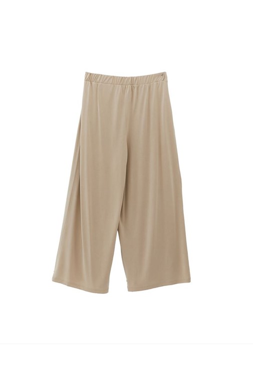 Yüksek Bel Culotte Pantolon ve Tişört Kombini
