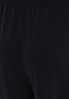 Bayan Siyah Modal Yüksek Bel Culotte Pantolon