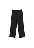 Bayan Siyah Modal Yüksek Bel Straight-Fit Pantolon