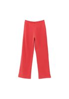 Bayan Kırmızı Modal Yüksek Bel Straight-Fit Pantolon