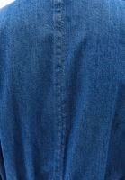 Bayan Mavi Crop Denim Bluz