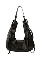 Bayan Siyah Püskül Detaylı Çanta