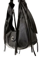 Bayan Siyah Püskül Detaylı Çanta