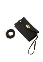 Bayan Siyah Askılı Telefon Çantası