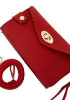 Bayan Kırmızı Askılı Telefon Çantası