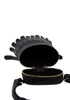 Bayan Siyah Püskül Detaylı Çanta