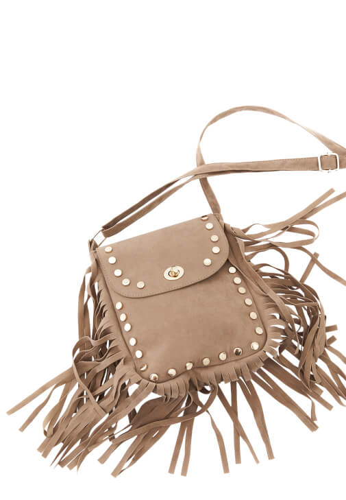 Bej Püskül Detaylı Çanta