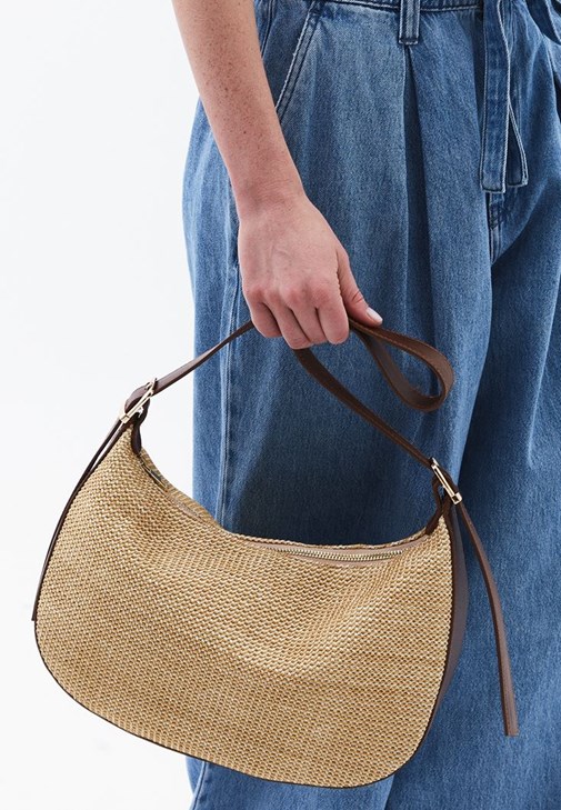 Kahverengi Toka Detaylı Çanta