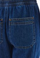 Bayan Mavi Yüksek Bel Wide-Leg Pantolon