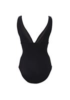 Bayan Siyah Aksesuar Detaylı V Yaka Mayo