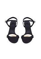 Bayan Siyah Tokalı Topuklu Ayakkabı