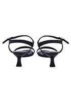 Bayan Siyah Tokalı Topuklu Ayakkabı