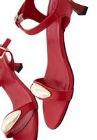 Bayan Kırmızı Tokalı Topuklu Ayakkabı