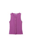 Çıtçıt Detaylı Atlet ve Baggy-Fit Pantolon Kombini