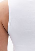 Bayan Beyaz Kare Yaka Atlet