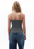 Bayan Yeşil Pamuklu Askılı Atlet