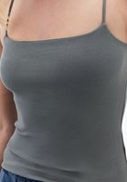 Bayan Yeşil Pamuklu Askılı Atlet