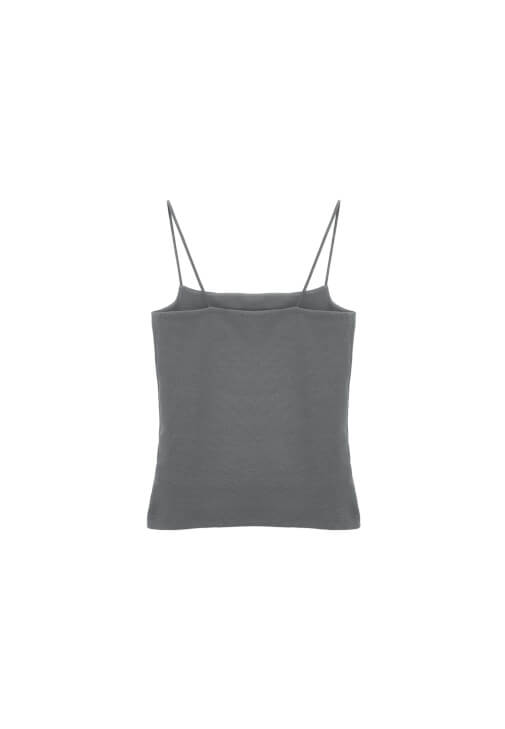 Askılı Atlet ve Keten Bol Paça Pantolon Kombini