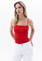 Bayan Kırmızı Pamuklu Askılı Atlet