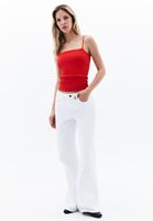 Bayan Kırmızı Pamuklu Askılı Atlet