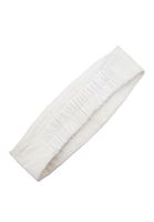 Bayan Beyaz Keten Karışımlı Bandana