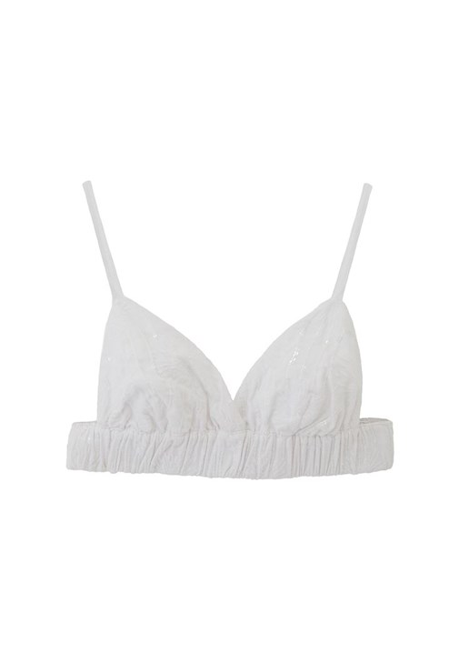 Keten Bralet ve Keten Culotte Pantolon Kombini