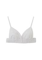 Bayan Beyaz Keten Karışımlı Bralet
