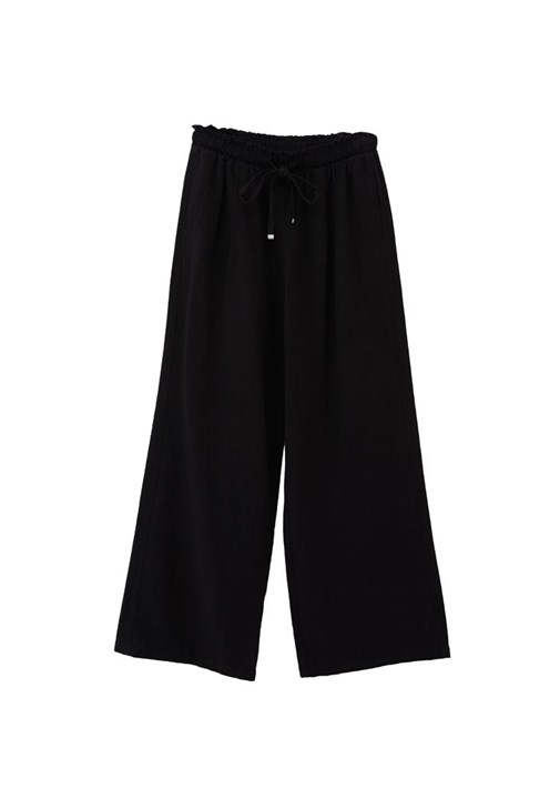 Keten Pantolon ve Modal Atlet Kombini